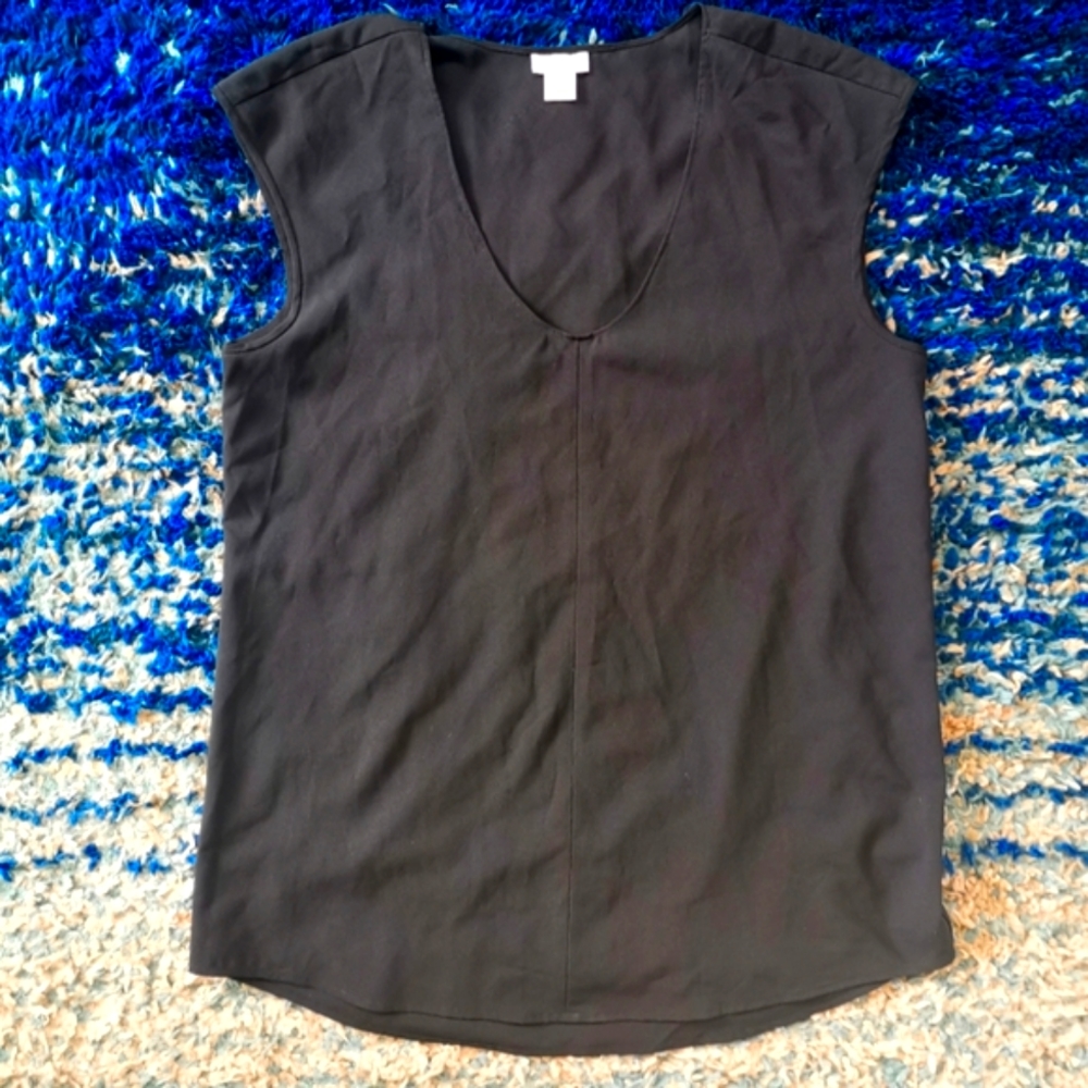 J Crew Black Sleeveless Blouse 6